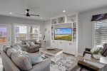 Great living space with Roku TV and secure Wifi internet